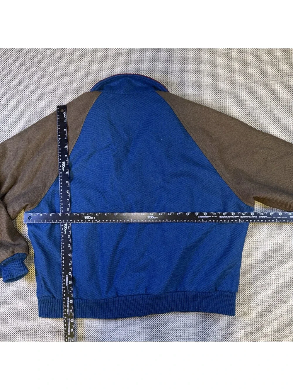 Vintage Pendleton Lobo Wool Bomber Jacket Mens XL Blue Brown Vintage Thinsulate